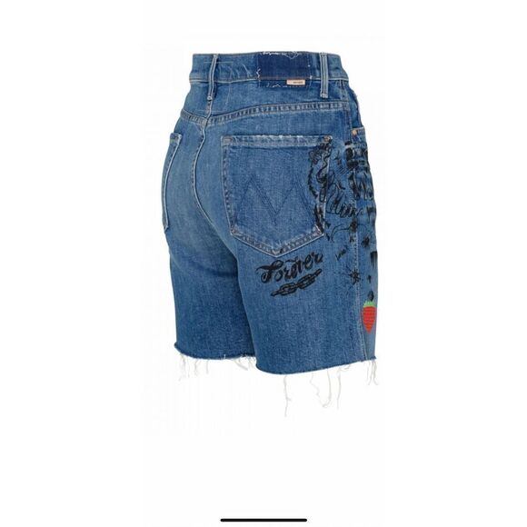 Mother smokin  high waist frayed hem shorts size 28 and size 29, NWT - Picture 5 of 15
